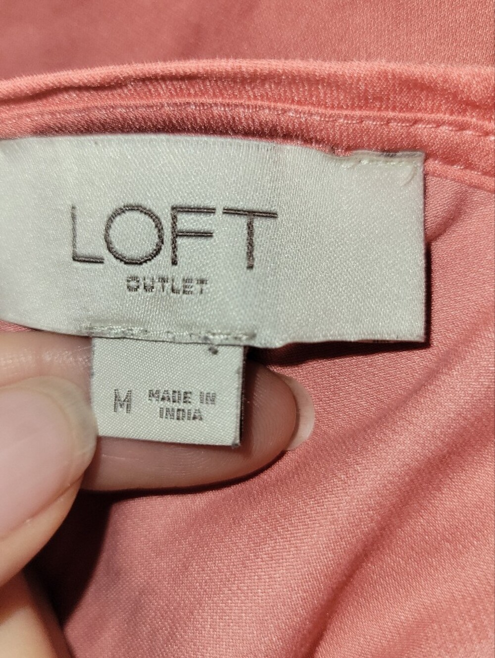 🔥5/$20 LOFT Coral Ruffle Yoke Long Sleeve Blouse - Picture 8 of 11